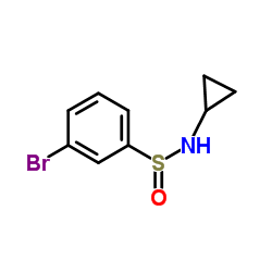 3-Bromo-N-cyclopropylbenzenesulfinamide Structure