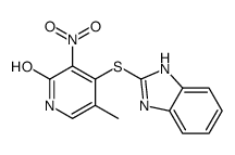 4-(1H-benzimidazol-2-ylsulfanyl)-5-methyl-3-nitro-1H-pyridin-2-one Structure
