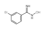 3-bromo-N'-hydroxybenzenecarboximidamide Structure