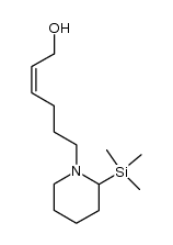 1-(6-Hydroxyhex-4-enyl)-2-(trimethylsilyl)piperidine Structure