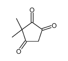 3,3-Dimethyl-1,2,4-cyclopentanetrione结构式