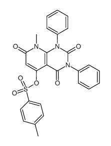 8-methyl-1,3-diphenyl-5-(4-toluenesulfonyloxy)-pyrido(2,3-d)pyrimidine-2,4,7(1H,3H,8H)-trione Structure