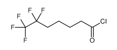 6,6,7,7,7-pentafluoroheptanoyl chloride结构式