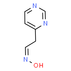 4-Pyrimidineacetaldehyde, oxime, (Z)- (9CI) Structure