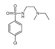 4-chloro-N-[2-[ethyl(methyl)amino]ethyl]benzenesulfonamide Structure