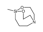 5-methyl-4,6-dioxa-1-aza-5-silabicyclo[3.3.3]undecane结构式