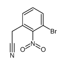 2-(3-bromo-2-nitrophenyl)acetonitrile Structure
