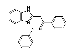 2-(2-phenyl-2-phenylhydrazonoethyl)benzimidazole Structure