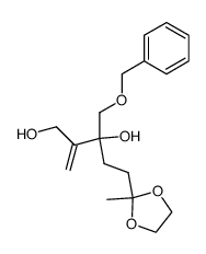 2-(3-benzyloxymethyl-3-hydroxy-4-hydroxymethylpent-4-enyl)-2-methyl-1,3-dioxolane Structure