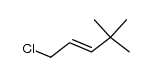 1-chloro-4,4-dimethyl-pent-2t-ene Structure