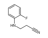 Propanenitrile, 3-[(2-fluorophenyl)amino]- (9CI) Structure