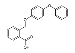 2-(dibenzofuran-2-yloxymethyl)benzoic acid结构式