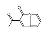 3H-Pyrrolizin-3-one, 2-acetyl- (9CI) Structure