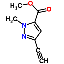 Pyrazole-5-carboxylic acid, 3-ethynyl-1-methyl-, methyl ester (8CI) Structure