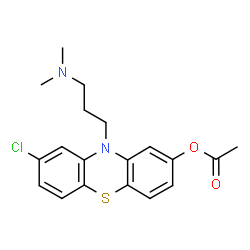 8-Acetoxy-2-chloro-10-(3-dimethylaminopropyl)-10H-phenothiazine结构式