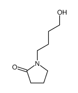 1-(4-hydroxybutyl)pyrrolidin-2-one结构式
