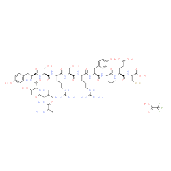 H-ALA-VAL-THR-TYR-SER-ARG-SER-ARG-TYR-LEU-GLU-CYS-OH TRIFLUOROACETATE structure