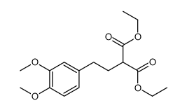 diethyl 2-[2-(3,4-dimethoxyphenyl)ethyl]propanedioate Structure