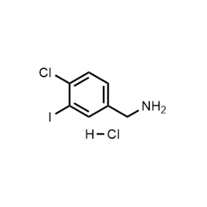 (4-Chloro-3-iodophenyl)methanamine hydrochloride Structure