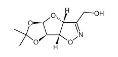 (+)-(3aR,5R,6R,6aS)-3a,5,6,6a-tetrahydro-5,6-isopropylidenedioxyfuro(2,3-d)isoxazole-3-methanol Structure