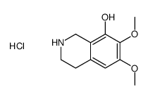 6,7-dimethoxy-1,2,3,4-tetrahydroisoquinolin-8-ol,hydrochloride结构式