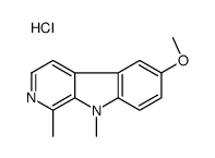 6-methoxy-1,9-dimethylpyrido[3,4-b]indole,hydrochloride Structure