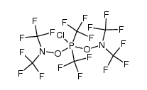 bis{bis(trifluoromethyl)aminooxy}-bis(trifluoromethyl)chlorophosphorane Structure