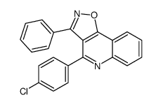 4-(4-chlorophenyl)-3-phenyl-[1,2]oxazolo[4,5-c]quinoline Structure