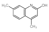 2(1H)-Quinolinone,4,7-dimethyl-结构式