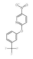 Pyridine,5-nitro-2-[3-(trifluoromethyl)phenoxy]- structure