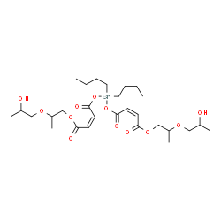 dibutylbis[(Z)-(3-carboxyacryloyl)oxy]stannane, ester with dipropylene glycol (1:2) Structure