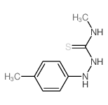 Hydrazinecarbothioamide,N-methyl-2-(4-methylphenyl)- Structure