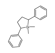 1,1-dimethyl-2,5-diphenyl-silolane结构式