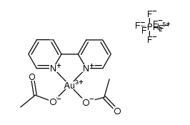 [Au(bpy)(O2CMe)2][PF6] Structure