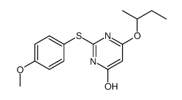 4-butan-2-yloxy-2-(4-methoxyphenyl)sulfanyl-1H-pyrimidin-6-one Structure