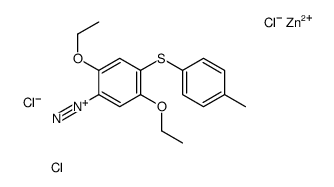 2,5-diethoxy-4-(p-tolylthio)benzenediazonium chloride, compound with zinc chloride structure
