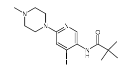 N-[4-iodo-6-(4-methyl-piperazin-1-yl)-pyridin-3-yl]-2,2-dimethyl-propionamide Structure