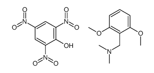 (2,6-dimethoxyphenyl)methyl-dimethylazanium,2,4,6-trinitrophenolate结构式