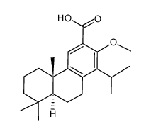 3-Phenanthrenecarboxylic acid, 4b,5,6,7,8,8a,9,10-octahydro-2-methoxy-4b,8,8-trimethyl-1-(1-methylethyl)-, (4bS,8aS)- Structure