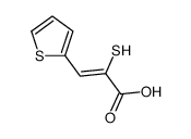 (Z)-2-sulfanyl-3-thiophen-2-ylprop-2-enoic acid Structure