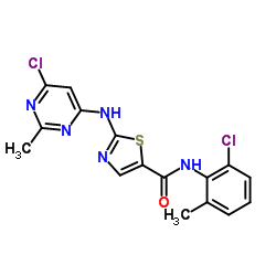 N-(2-Chloro-6-methylphenyl)-2-[(6-chloro-2-methyl-4-pyrimidinyl)amino]-5-thiazolecarboxamide Structure