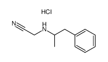 2-[(1-Methyl-2-phenylethyl)amino]acetonitrile Hydrochloride结构式