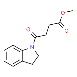 Methyl 4-(2,3-dihydro-1H-indol-1-yl)-4-oxobutanoate结构式