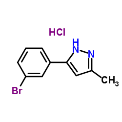 3-(3-Bromophenyl)-5-methyl-4H-pyrazole structure