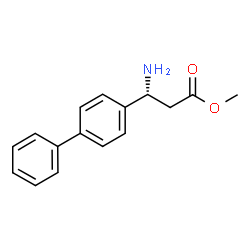 METHYL (3R)-3-AMINO-3-(4-PHENYLPHENYL)PROPANOATE Structure