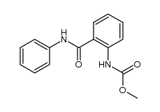 methyl 2-(phenylcarbamoyl)phenylcarbamate结构式