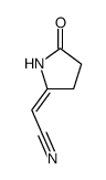 delta2,alpha-Pyrrolidineacetonitrile, 5-oxo- (8CI) Structure