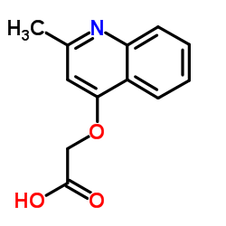 (2-METHYL-QUINOLIN-4-YLOXY)-ACETIC ACID structure