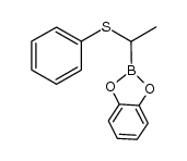 2-(1-(phenylthio)ethyl)benzo[d][1,3,2]dioxaborole Structure