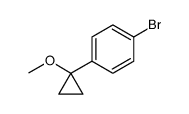1-bromo-4-(1-Methoxycyclopropyl)benzene结构式